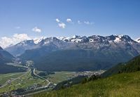 Landschaft bei Samedan